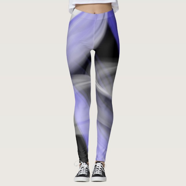 Leggings Abstrakter Trend Lavendel Violet (Vorderseite)