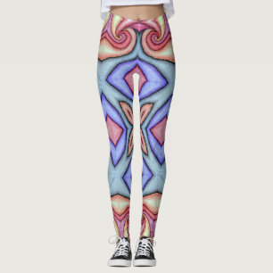 Leggings, abstraktes farbenfrohes Kaleidoskop Leggings