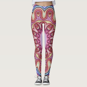 Leggings, abstraktes farbenfrohes Kaleidoskop Leggings