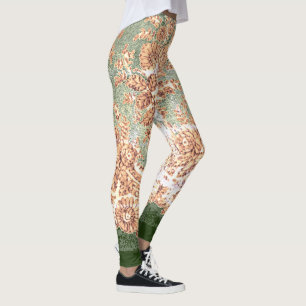 LEGGINGS ANTIQUE LACE LEGGINGS GRÜN UND TAN