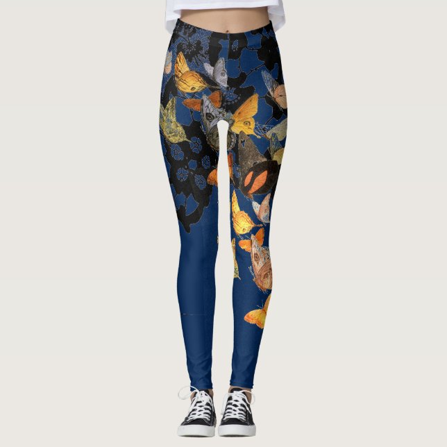 LEGGINGS-ANTIQUE-LEBERPATTER MIT SCHALTFLÄCHEN LEGGINGS (Vorderseite)