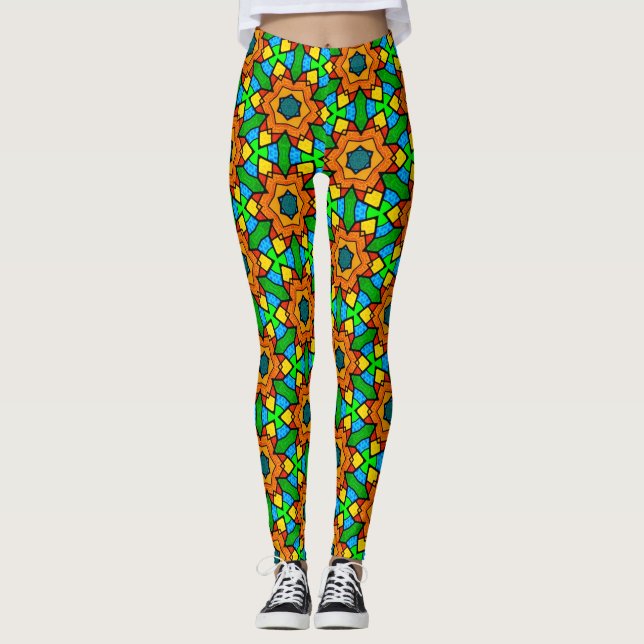Leggings aus gepolstertem Glas (Vorderseite)