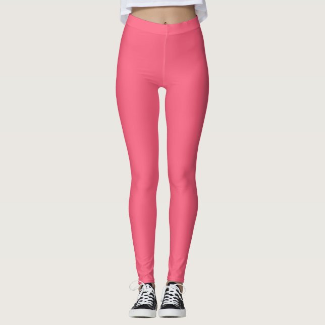 Leggings aus hellem Ziegelrot, Solid (Vorderseite)