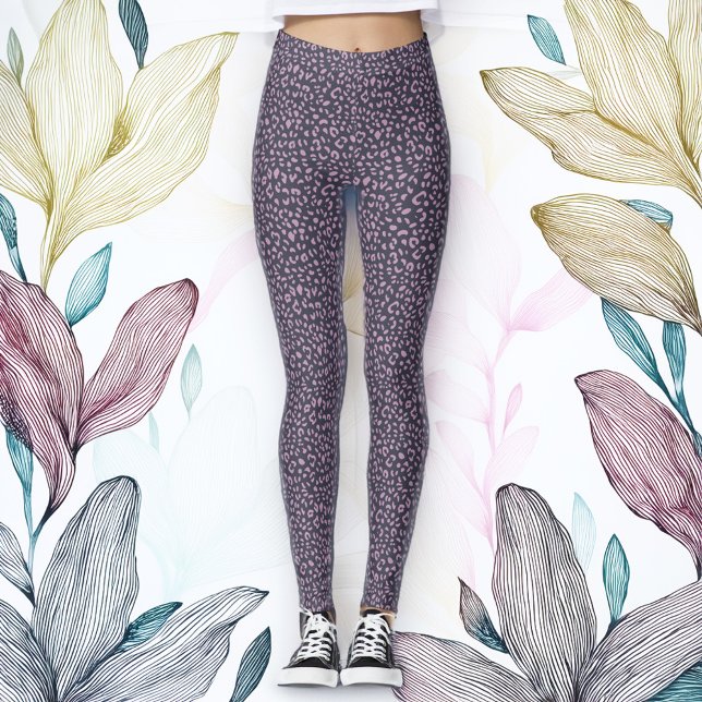 Leggings aus Leopard und Lavendel (Von Creator hochgeladen)