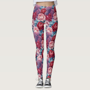 Leggings aus rosa und violett
