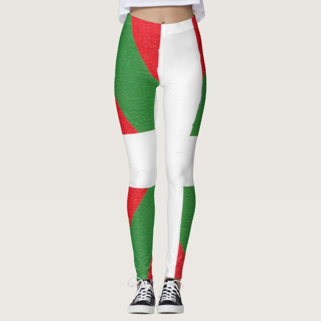 Leggings - baskische Flagge (Vorderseite)