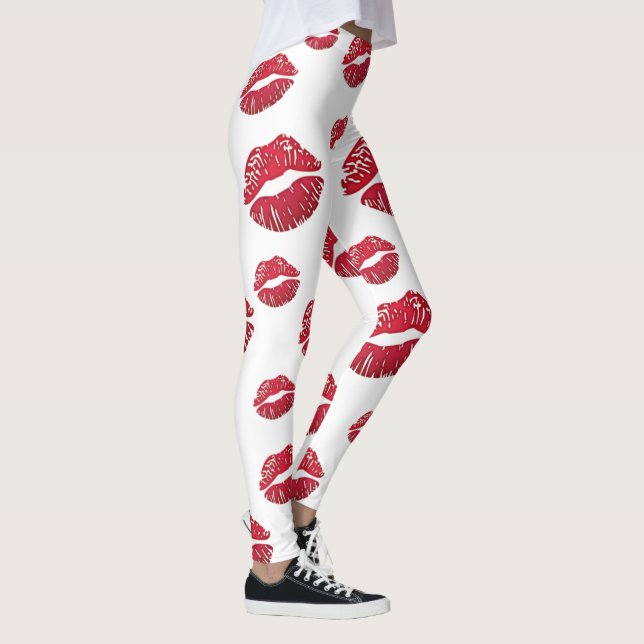 leggings blanco con besos (Rechts)