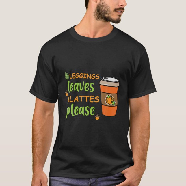 Leggings Blätter T-Shirt (Vorderseite)
