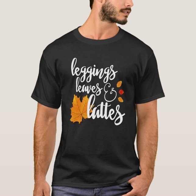 Leggings Blätter und Latten T-Shirt (Vorderseite)