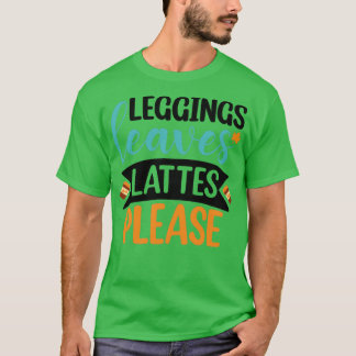 Leggings Blätter verspätet bitte 1 T-Shirt