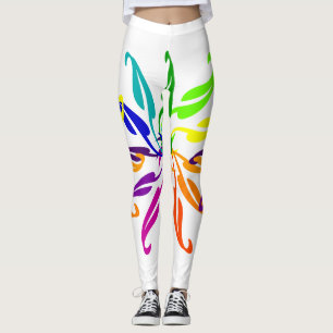 Leggings - Blattfarbrad