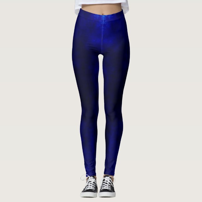 Leggings - Blau marmoriert (Vorderseite)
