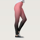 Leggings Blush Black Ombre<br><div class="desc">Ein einfaches ombre Muster,  Farbverlauf verblassen von rot bis schwarz.</div>