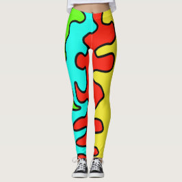 Leggings bunter Kunstspass