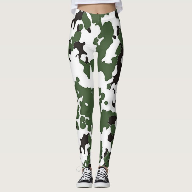 Leggings Camouflage in ausgeblendetem Flecktarn (Vorderseite)