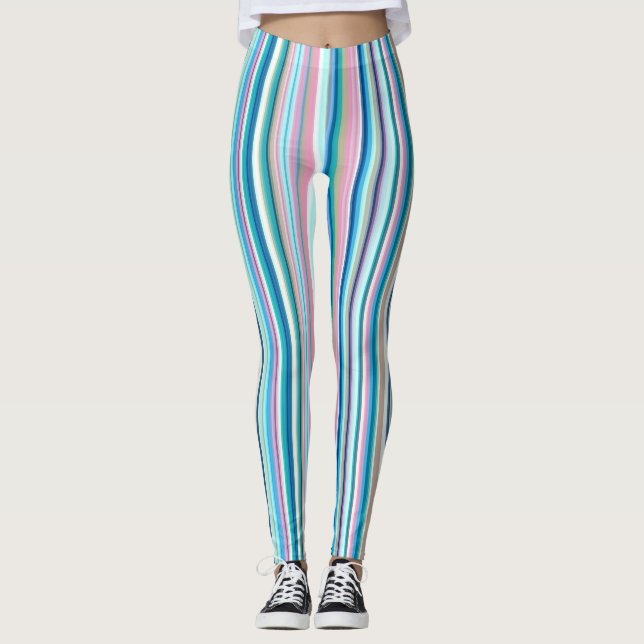 Leggings - Candy-Streifen (Vorderseite)