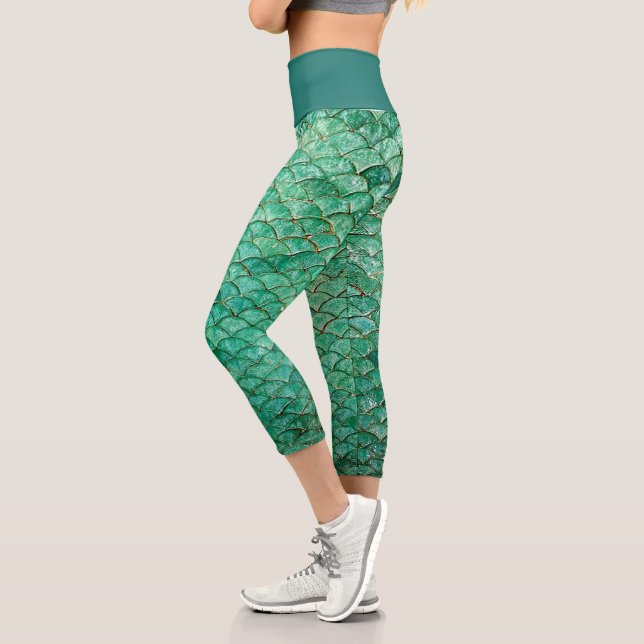 Leggings Capri capri Hohe Meerjungfrau (Links)