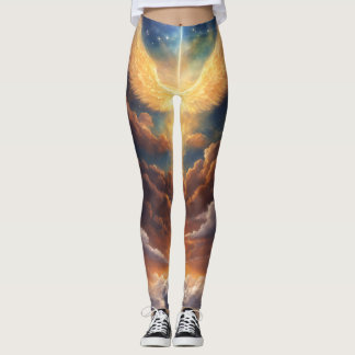 Leggings Celestiales: Seres de Luz y Nubes
