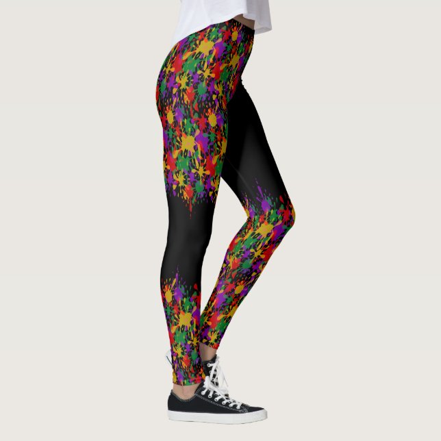 Leggings Colorful Paintball Splotts (Rechts)