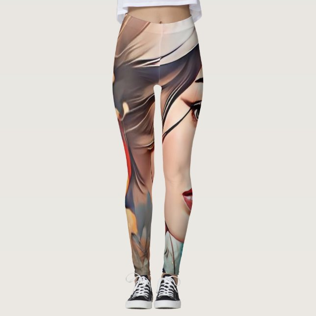 Leggings der abstrakten Kunst (Vorderseite)