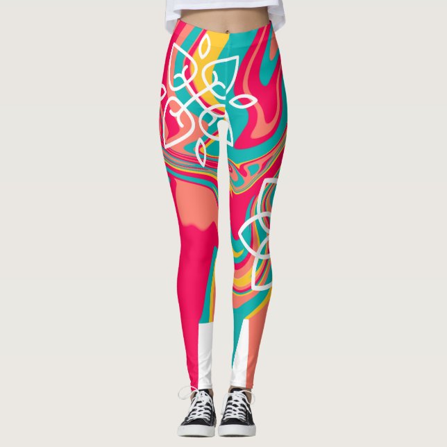 Leggings der abstrakten Kunst (Vorderseite)