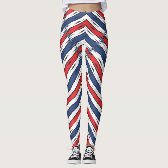 Leggings der amerikanischen Familie Patriotische S (Vorderseite)