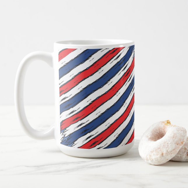 Leggings der amerikanischen Familie Patriotische S Kaffeetasse (Mit Donut)