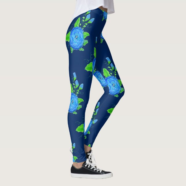 Leggings der blauen Rose (Rechts)