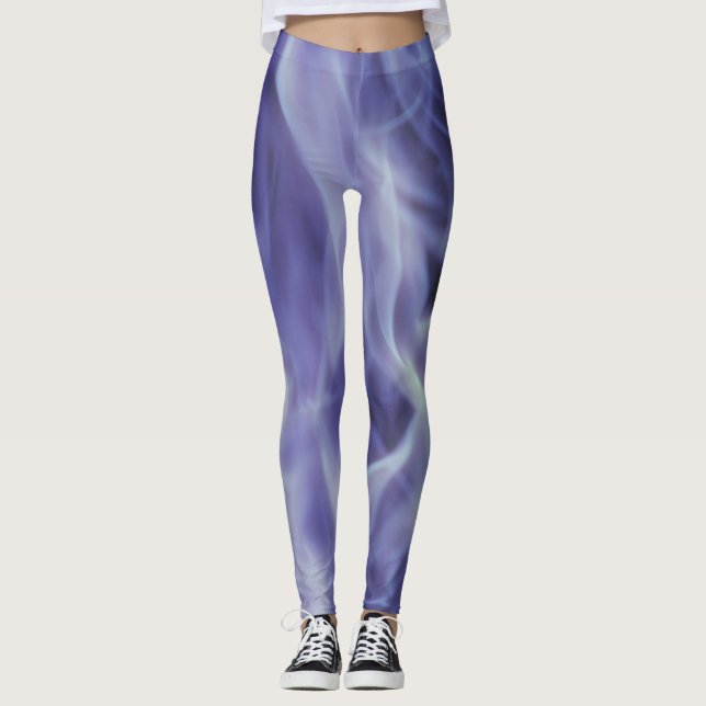 Leggings der Blue Black Smoky Art (Vorderseite)