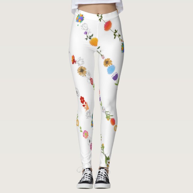 Leggings der Blumenwelt (Vorderseite)