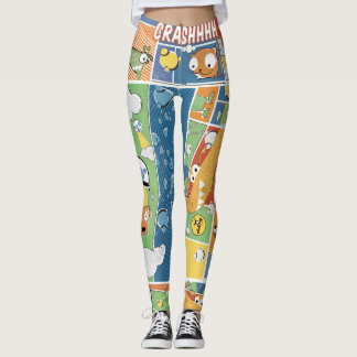 Leggings der Comic-die Druck-Gemusterten Frauen