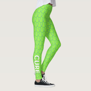Leggings der "Custom Art" von Lime Green Awareness