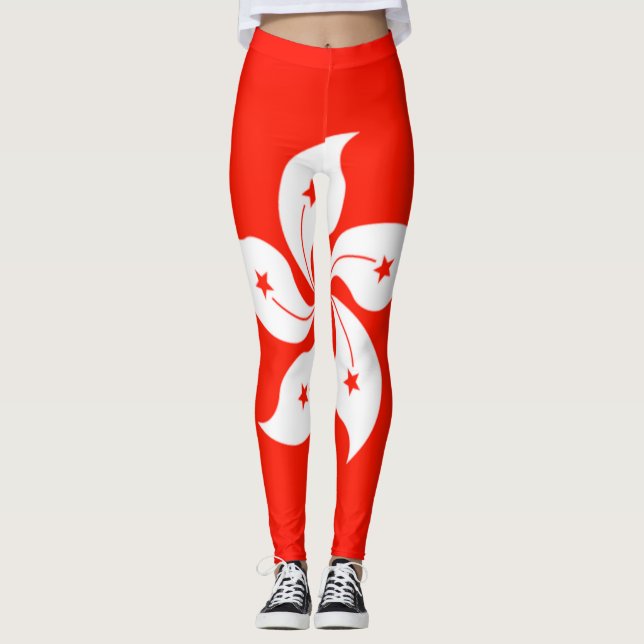 Leggings der Flagge Hongkongs (Vorderseite)
