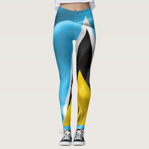 Leggings der Flagge von Saint Lucia