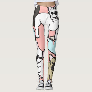 Leggings der französischen Bulldogge