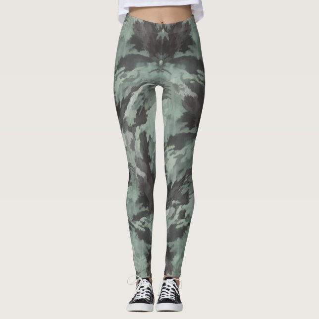 Leggings der grünen Camouflage (Vorderseite)
