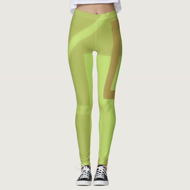 Leggings der grünen Moderne (Vorderseite)