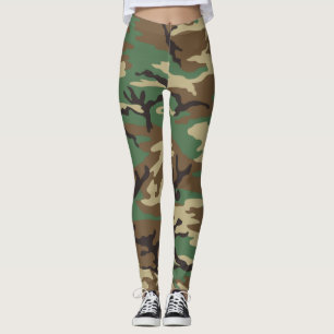 Leggings der klassischen militärischen Camouflage
