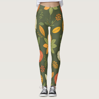Leggings der lebendigen Natur - Bio digitale Print