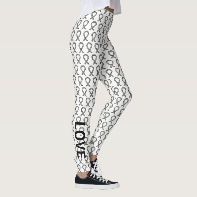 Leggings der Schwarz-Weiß-Aufklärung (Rechts)