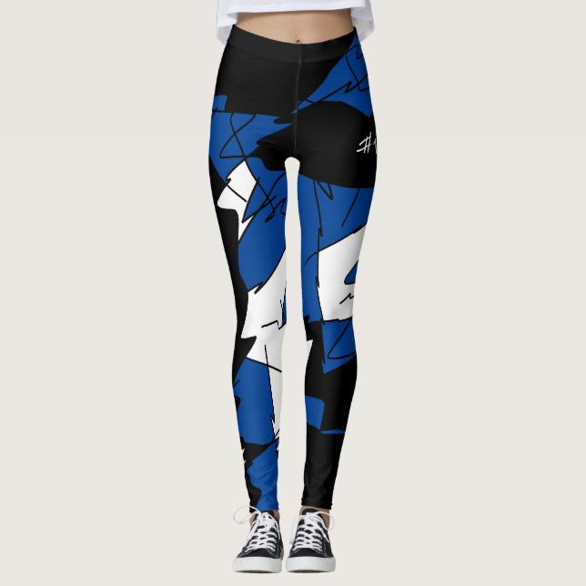 Leggings der Sportwinner Abstrakter Kunst der Funk (Vorderseite)