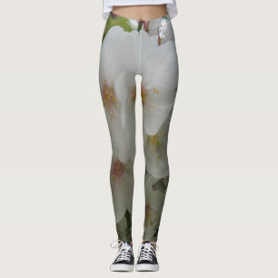 Leggings der weißen Blume