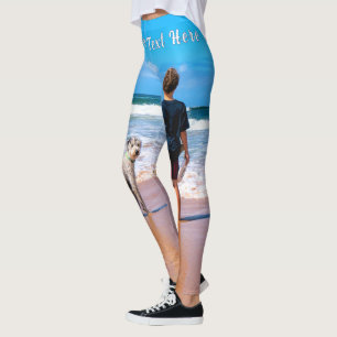 Leggings des Fotos mit benutzerdefiniertem Text pe
