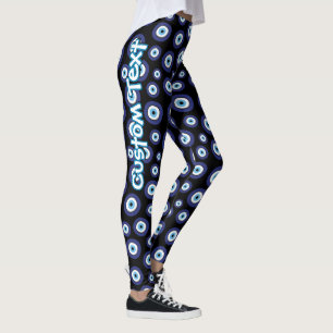 Leggings des griechischen Evil Eye Patches