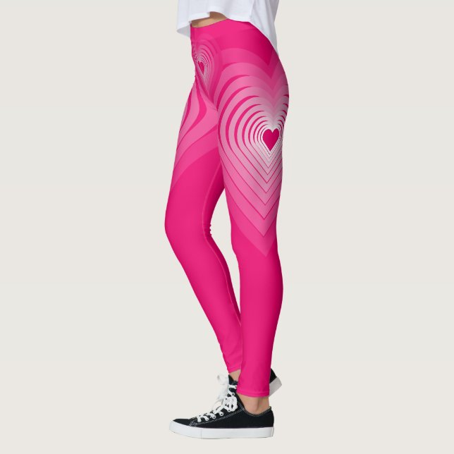 Leggings des rosa Herzens (Links)