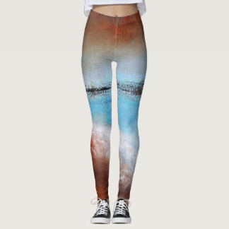 Leggings des Siena-Türkis-abstrakte Tanz-II