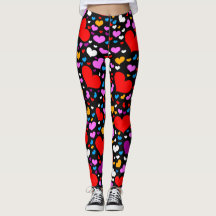 Leggings des Valentines Tages; Kommen u. Gehen