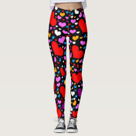 Leggings des Valentines Tages; Kommen u. Gehen