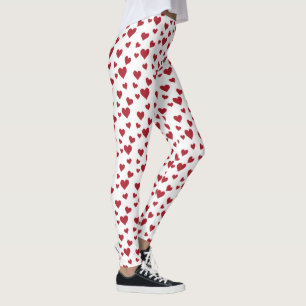 Leggings des Valentinstag-Patterns