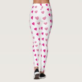 Leggings des weißen Herzens